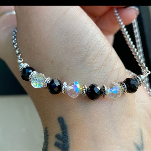 ♓️ Pisces zodiac necklaces .Set of 2 necklaces . zodiac sign & rhinestones - Picture 8 of 13